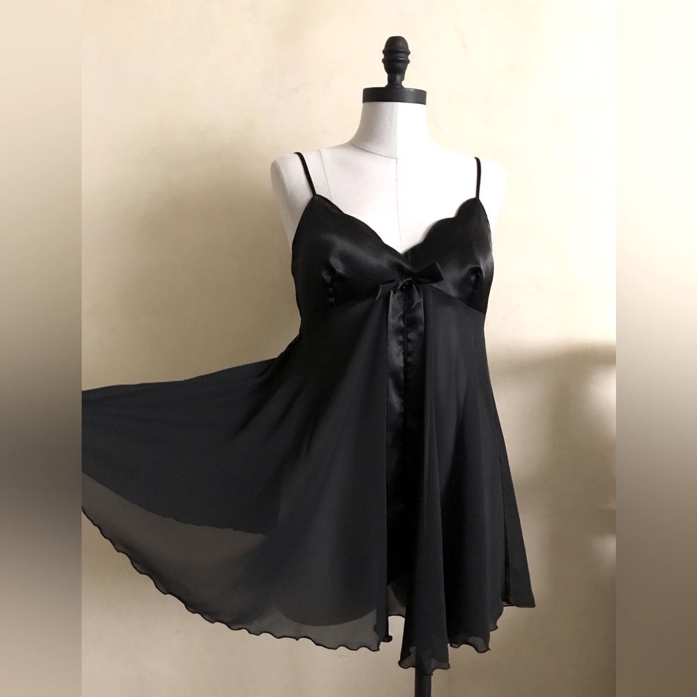 Victoria's Secret Black Babydoll Chemise